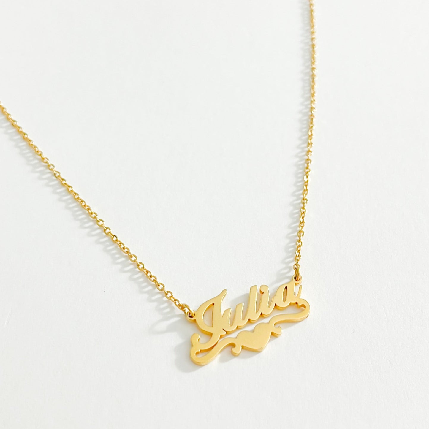 THE PERSONALISED HEART NAME NECKLACE