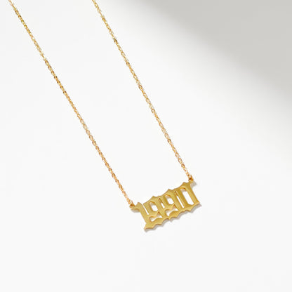 THE PERSONALISED BIRTH YEAR NECKLACE