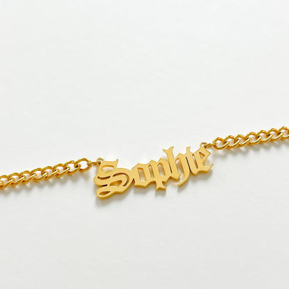 PERSONALISED BOLD CHAIN NAME NECKLACE