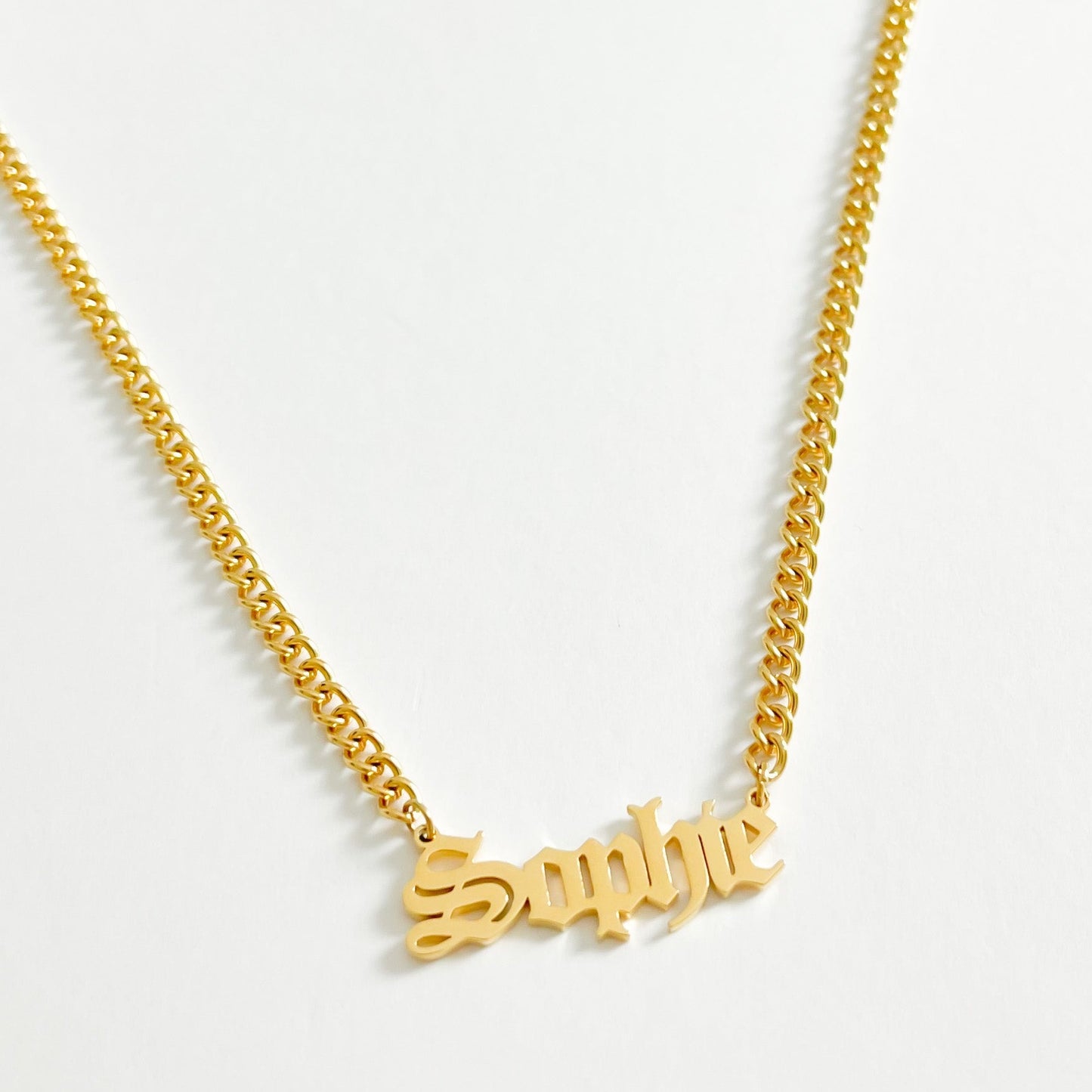 PERSONALISED BOLD CHAIN NAME NECKLACE