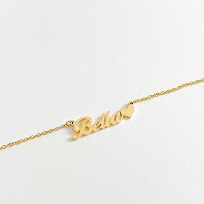 THE PERSONALISED CLASSIC HEART NAME NECKLACE